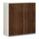 Ver imagem 1 de Armário Luciane 70cm 2 Portas Lis Legno Crema C/Nogueira