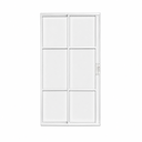Ver imagem 1 de Porta Balcão 2 Folhas Vidro Alumínio Branco 210x120 Linha 22
