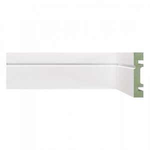 Kit Rodapé de MDF 40 Barras Frisadas de 7cm x 2,40m Rende 96 Metros Moldufama 