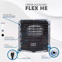 Ver imagem 6 de Purificador Super Água Alcalina Ionizada Gelada Ph 9,5 Redox/pral Negativo Flex He Preto 220v - Top