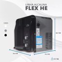 Ver imagem 3 de Purificador Super Água Alcalina Ionizada Gelada Ph 9,5 Redox/pral Negativo Flex He Preto 220v - Top