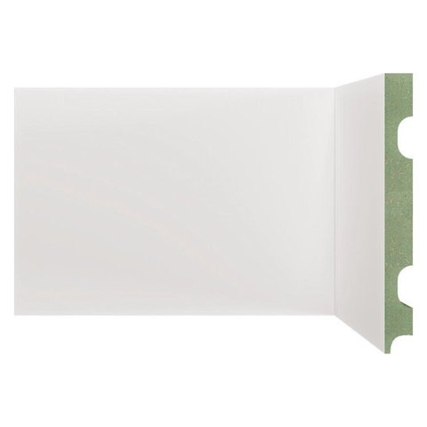 Rodapé MDF Frisado 15CMX2,40m 1501 Moldufama Kit 7,2m