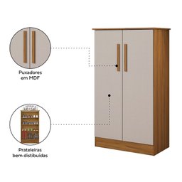 Sapateira 2 Portas 109,8cm X 63cm Alaska - 7