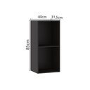 Ver imagem 2 de Nicho Vertical 40cm Classic Luciane Móveis Preto