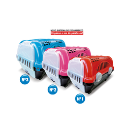 Caixa de Transporte Luxo Furacão Pet N1:preto e Rosa - 4
