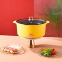 Ver imagem 3 de Panela Elétrica Amarela Multifuncional Gourmet Antiaderente 110V