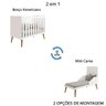 Berço Americano Isis 2 em 1 Flex Vira Mini Cama Infantil Rosa Fosco P/ Quarto do Bebê - Reller - 3