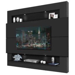 Painel Home com LED Suspenso Grande Luapa Milão Preto - 2