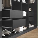 Ver imagem 2 de Closet 100% Mdf 4 Gavetas 230 Cm Nt6060 Preto Tx Amoudi Móveis