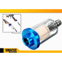 Ver imagem 2 de Mini Filtro De Ar Para Pistolas De Pintura Rosca 1/4 Azul
