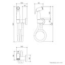 Ver imagem 3 de Ducha Higiênica para Banheiro com Acabamento Grafite Escovado - Dp5010 Drop Metais