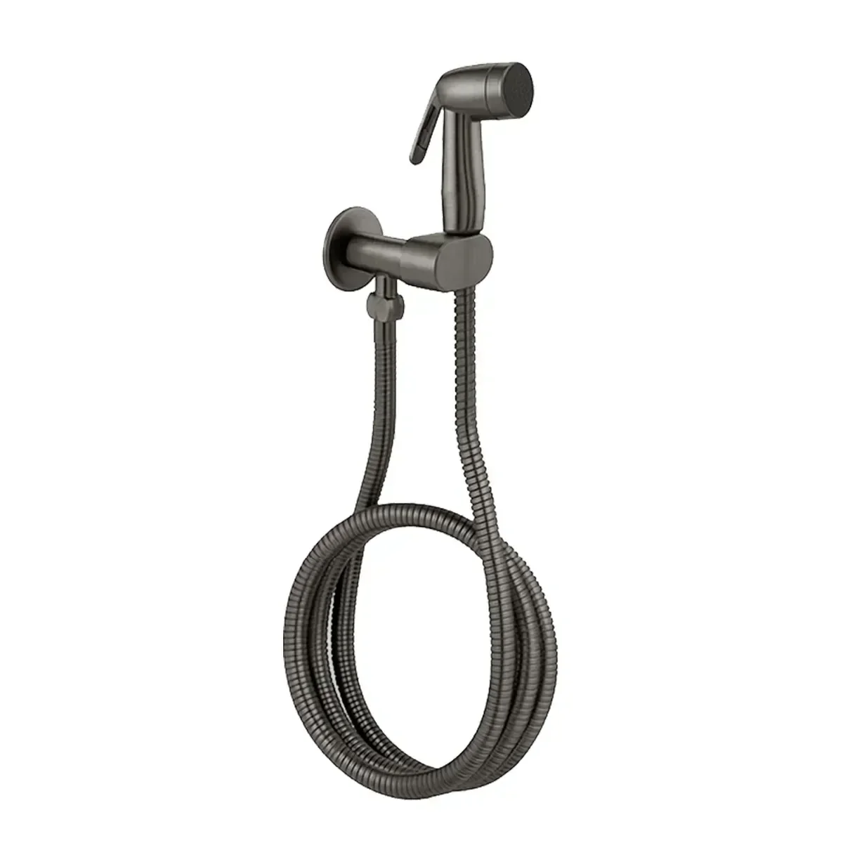 Ver imagem 1 de Ducha Higiênica para Banheiro com Acabamento Grafite Escovado - Dp5010 Drop Metais