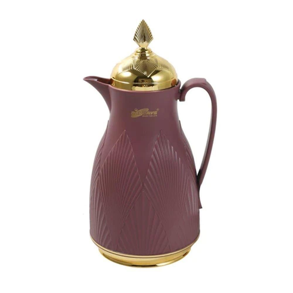 Garrafa Térmica Café Chá 1 Litro Roxa Árabe a Vácuo Daydays Luxo - 1