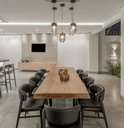 Ver imagem 3 de Mesa de Tronco com Bordas Orgânicas Cor Natural com Pés em Aço Carbono 90cm Largura:comp. 160cm