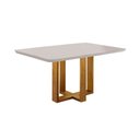 Ver imagem 4 de Conjunto Sala de Jantar Mesa Tampo de Vidro 4 Cadeiras Lisboa