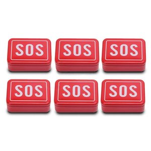 6 Mini Kits Sos Camping Tz-02 Lata de Ferramentas Compacta para Acampar Sobrevivência Selva Cor:colo