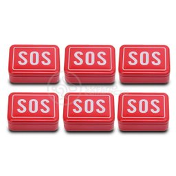 6 Mini Kits Sos Camping Tz-02 Lata de Ferramentas Compacta para Acampar Sobrevivência Selva Cor:colo - 2