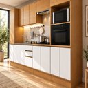 Ver imagem 6 de Cozinha Modulada Completa Compacta 14 Portas Vivace Cinamomo/Off White
