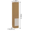 Ver imagem 7 de Cozinha Modulada Completa Compacta 14 Portas Vivace Cinamomo/Off White