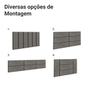 Ver imagem 4 de Cabeceira Estofada Modular Kit 6 Peças para Camas de Solteiro Silver Madesa