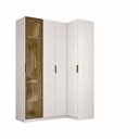 Ver imagem 3 de Guarda-roupa de Canto Reto Clean 4 Portas 1 Reflecta Altezza