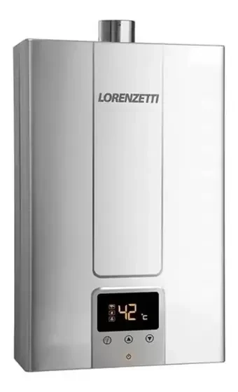 Aquecedor a Gás Lorenzetti Lz2000de-i Prata 20 Litros GN ou GLP:GLP - 1