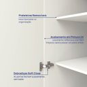 Ver mais imagens de Guarda Roupa Modulado 100% MDF 1 Porta Orion CabeCasa MadeiraOriginals Bege