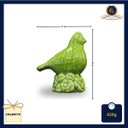 Ver imagem 2 de Escultura de pomba em cerâmica, na cor verde