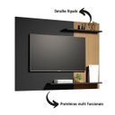 Ver imagem 3 de Painel Mênfis para Tvs de até 50" C/ Duas Prateleiras em Mdf:preto