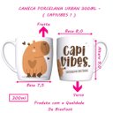 Ver imagem 4 de Caneca Porcelana Brasfoot Capivibes 1 Urban 300 Ml Branco
