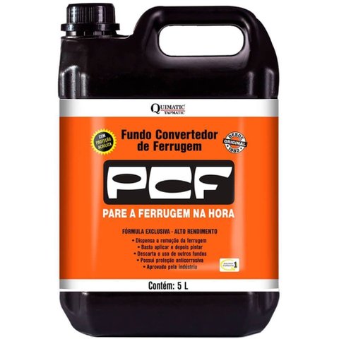 Fundo Convertedor de Ferrugem Pcf 5 Litros - Dd4 - Tapmatic Convert.ferrug.pcf Primer 5lt Tapmatic D