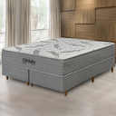 Ver imagem 2 de Cama Box + Colchão King Size Córdoba Molas Ensacadas Duo Face 193x203x70cm - Macio