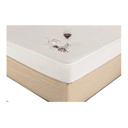 Protetor Impermeável para Cama Colchão Casal Padrão Bloqueia Agua e Xixi - 1