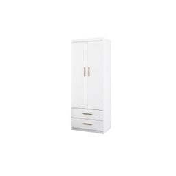 Kit Quarto Modulado Infantil 4 Peças Cama Solteiro e Auxiliar Guarda Roupa 2 Portas Armario Aéreo Co - 7