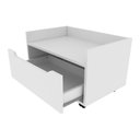Ver imagem 4 de Gabinete Banheiro 60cm com 1 Gaveta e Rodízios Multimóveis CR10124 Branco