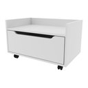 Ver imagem 5 de Gabinete Banheiro 60cm com 1 Gaveta e Rodízios Multimóveis CR10124 Branco