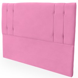 Cabeceira Casal Cama Box Estofada Camille 140 Cm Veludo - 4