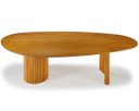 Ver imagem 1 de Mesa de Jantar Orgânica Fusion 220cm Pés em Madeira Maciça Tampo em Cinamomo Cor Mel (apenas a Mesa)