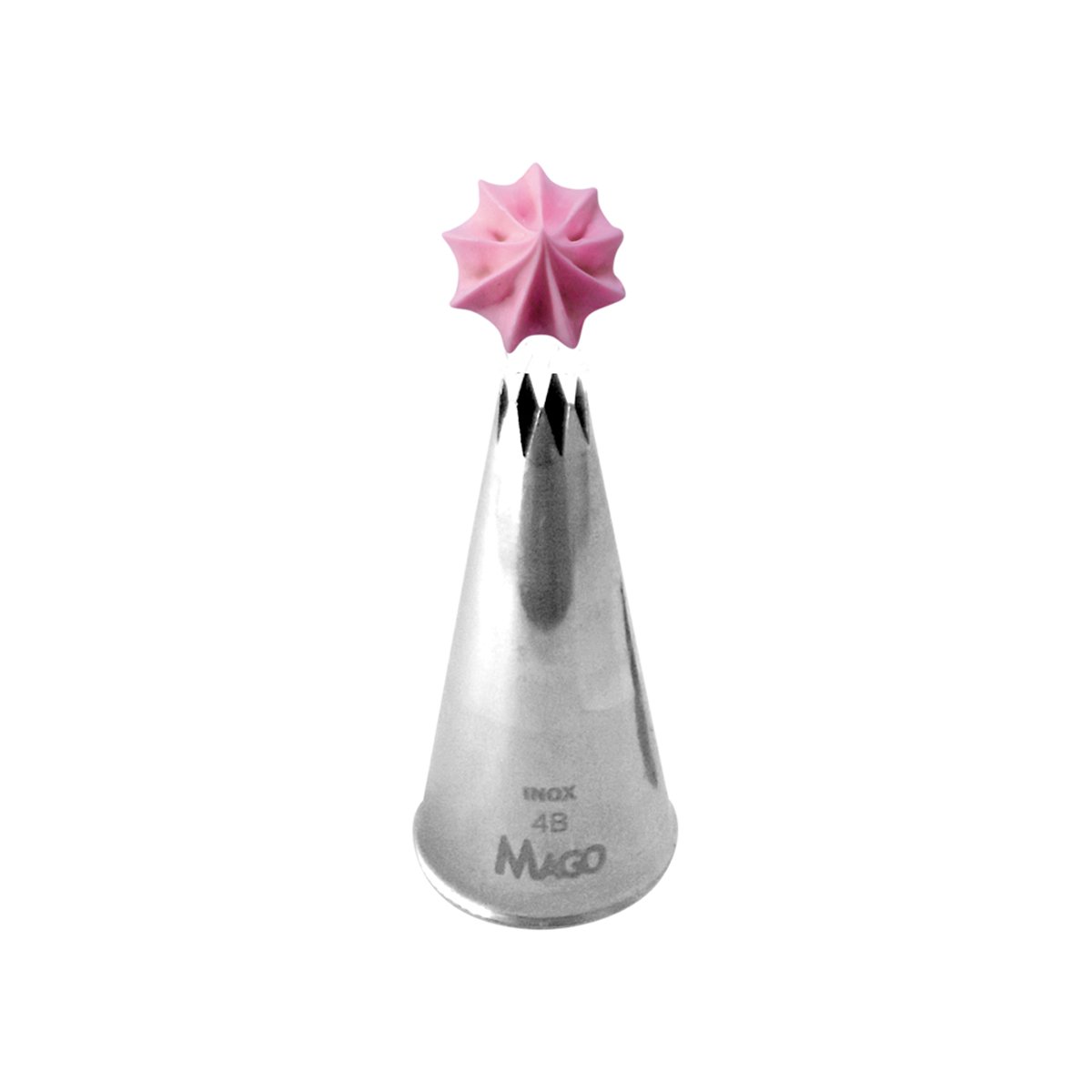 Bico de Confeitar Mago Pitanga 4b Confeitar Bolos Doces Inox - 1