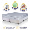 Ver imagem 3 de Conjunto Box Branco Luanda Branco Espuma D28 Queen 158x198x62 - King House