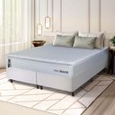 Ver imagem 1 de Conjunto Box Branco Luanda Branco Espuma D28 Queen 158x198x62 - King House