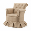 Ver imagem 2 de Poltrona Balanço Amentação Quarto Confortável Descanso Sala Leitura Suede:suede Bege