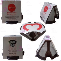 Coador Mini Filtro de Café Permanente 102 Refil Amélia Durável - 5