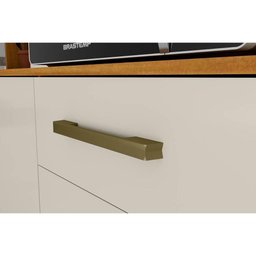 Kit de Cozinha Compacta Pinot 6 Portas e 1 Gaveta 73cm Amendoa/Chumbo - Ronipa - 6