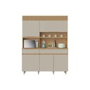 Ver imagem 5 de Kit de Cozinha Compacta Realeza C/ 5 Portas e 2 Gavetas 160cm Carvalho/cinza - Nesher