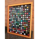 Ver imagem 2 de Quadro Porta Tampinhas - Linha Master Cerejeira - 208 Tampinhas