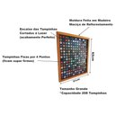 Ver imagem 3 de Quadro Porta Tampinhas - Linha Master Cerejeira - 208 Tampinhas