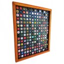 Ver imagem 1 de Quadro Porta Tampinhas - Linha Master Cerejeira - 208 Tampinhas