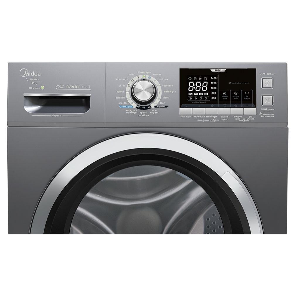 Máquina de Lavar STORM WASH Midea 11kg Inverter Tambor 4D LFB11X1 127v - 4