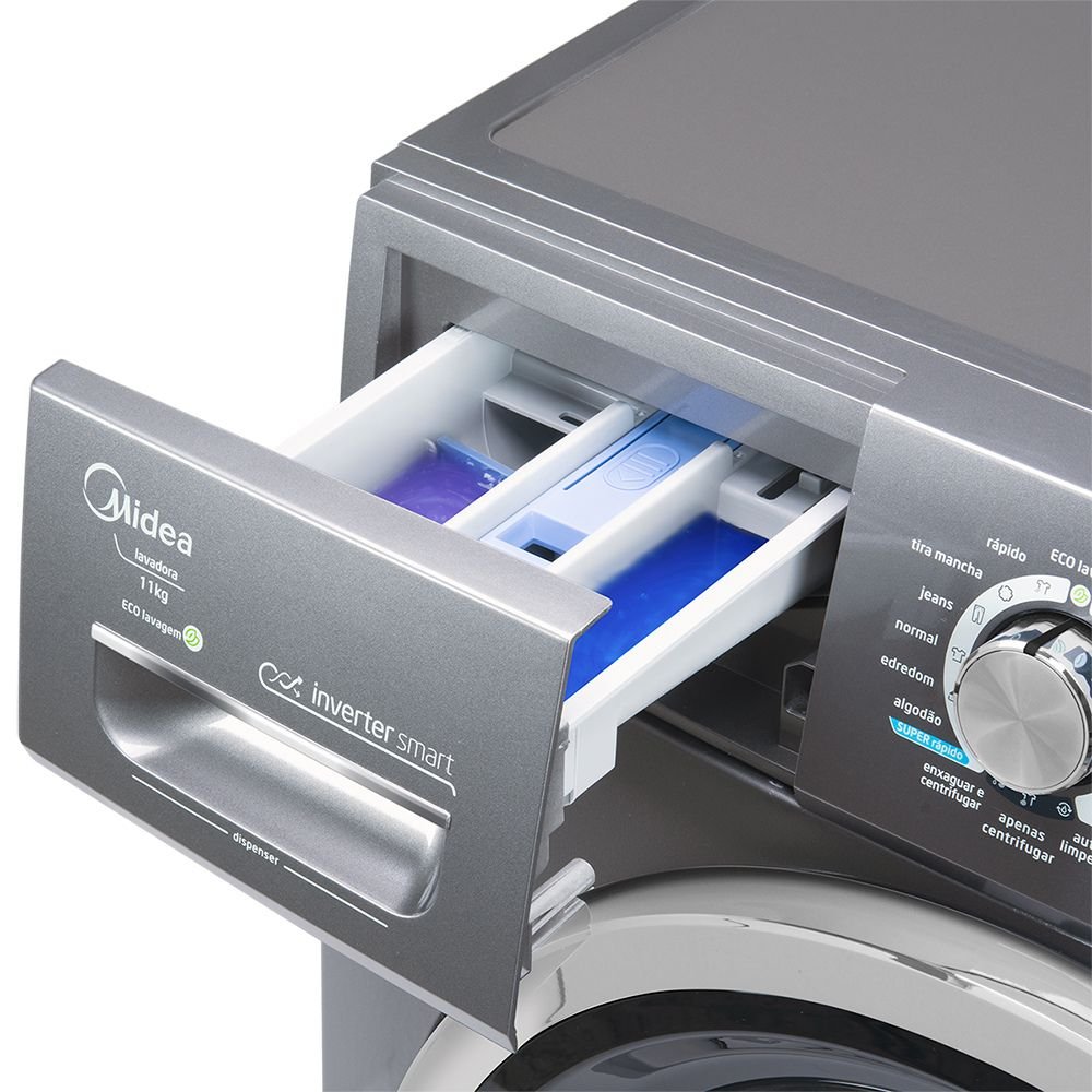 Máquina de Lavar STORM WASH Midea 11kg Inverter Tambor 4D LFB11X1 127v - 5